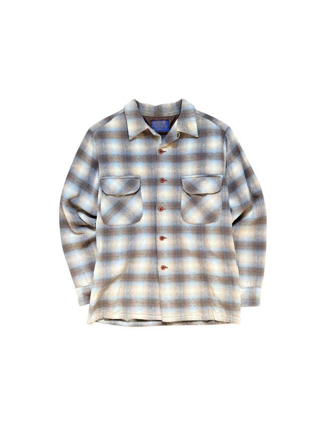 70's PENDLETON オンブレチェックシャツ ウール