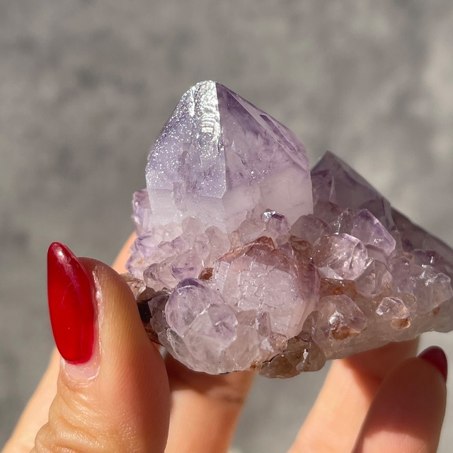 南アフリカ産 カクタスクォーツ｜やさしい色味ときらめき