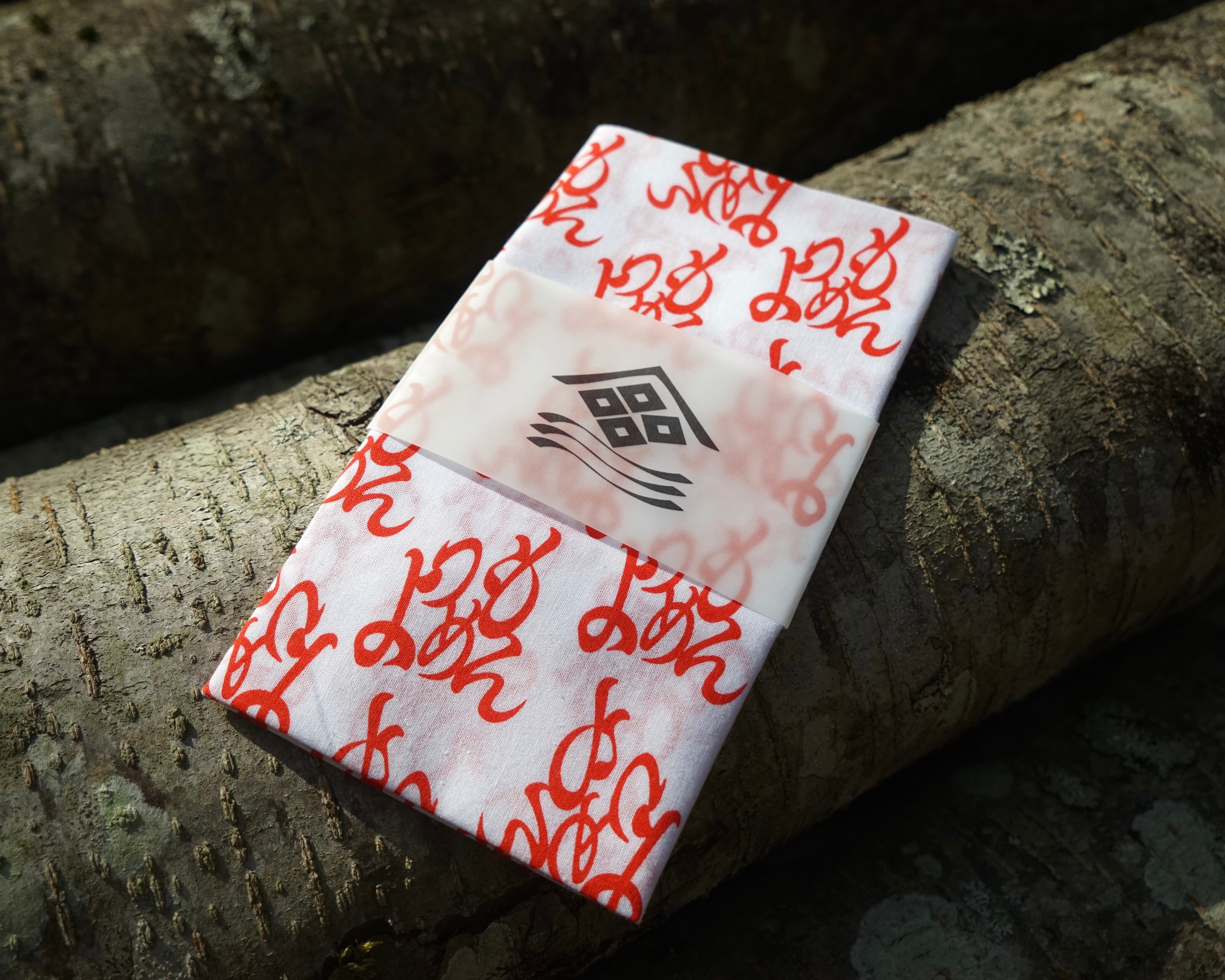 手ぬぐい [よつめもん・朱] | よつめもん商店