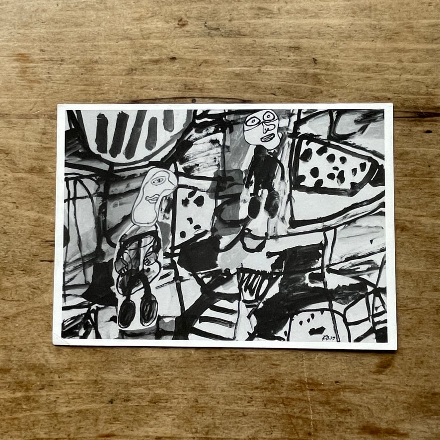 【アナウンスメントカード】ジャン・デビュッフェ　Jean Dubuffet   1980  Galerie Rudolf Zwirner　[310194096]