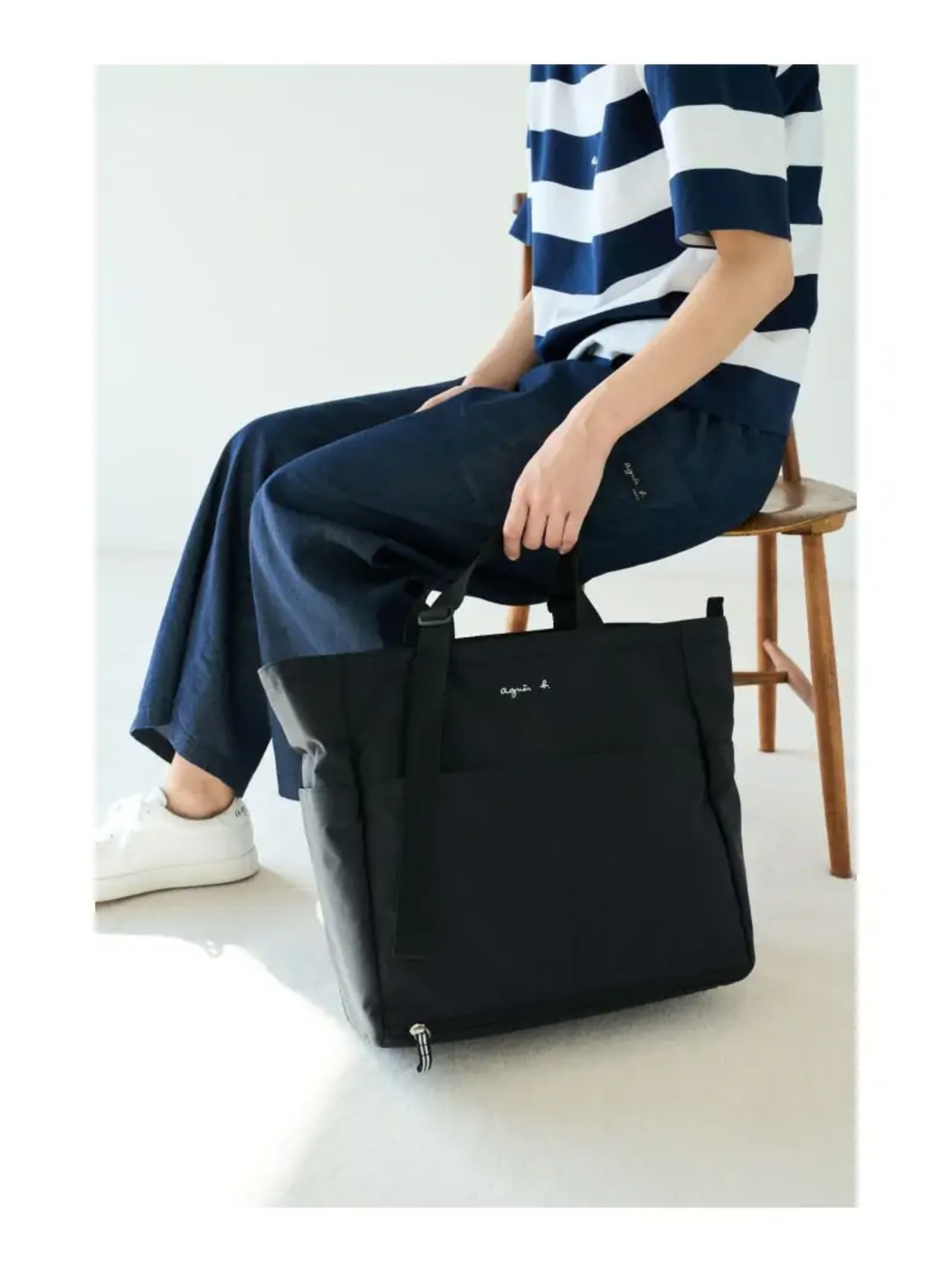 agnes b. アニエスベー ペアレンツバッグ マザーズバッグ リュック黒