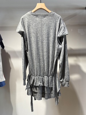【26AW】OPEN YY オープン ワイワイ/ トップス / RAW CUT RUFFLE DRESS TOP