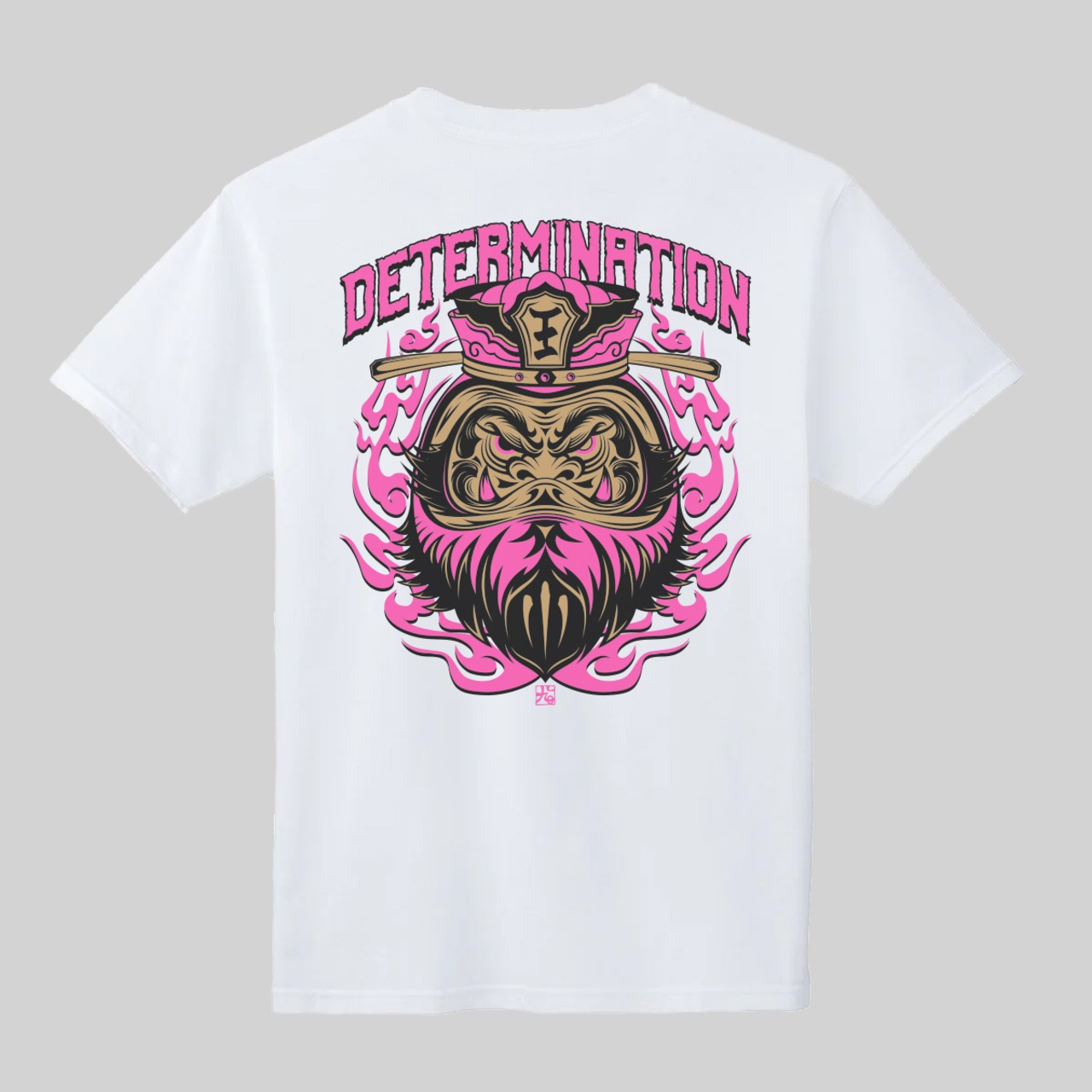 閻魔達磨Tシャツ 白【TIKTOK】