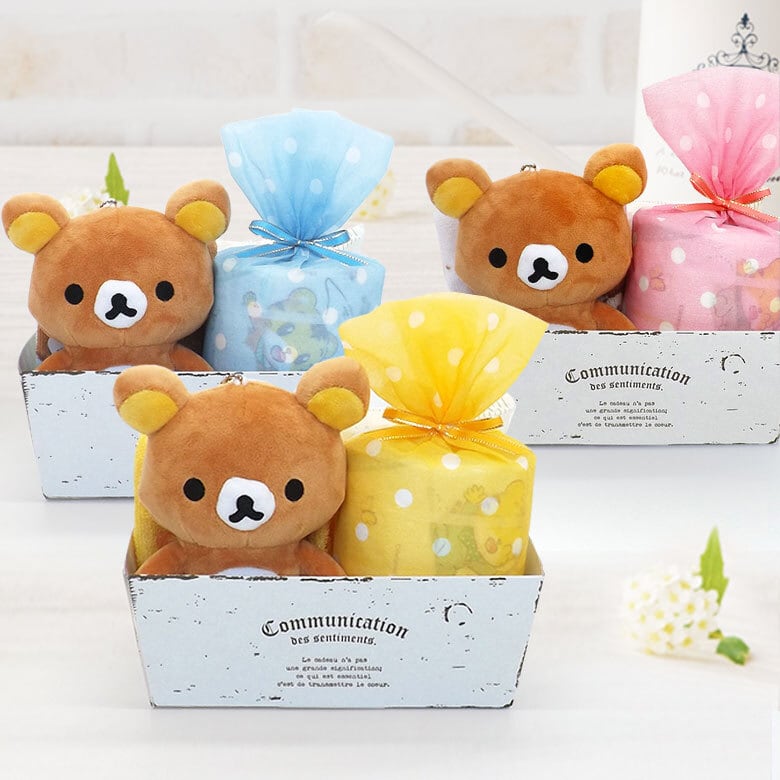 おむつケーキボックス リラックマ ぬいぐるみ タオル 出産祝い cx-rila