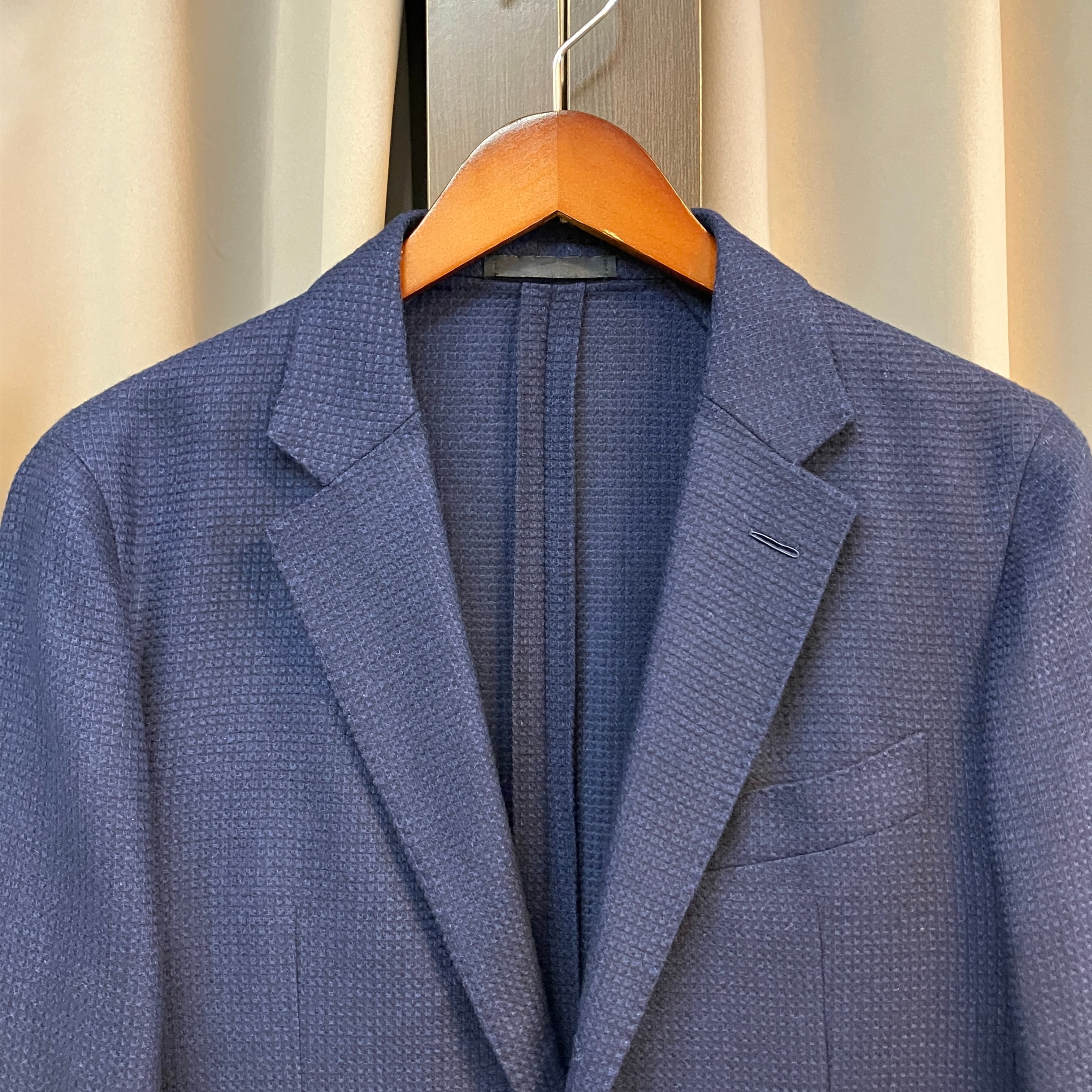 CARUSO WOOL / SILK NAVY JACKET | safarionline