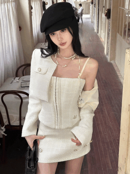 ツイードフレンチスリーアイテムセットアップ|Atelier Item