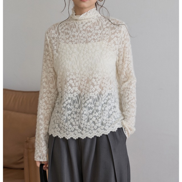 シアーモックネックカットソー(2color)　CS3523