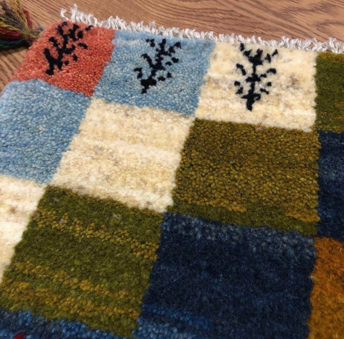 ペルシャギャッベ (ギャベ) チェアマット 椅子の座布団 No.GS-1029