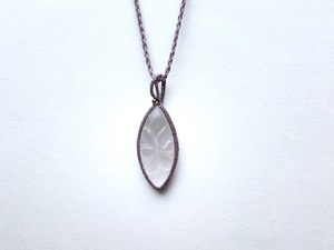 セレナイト macramé necklace