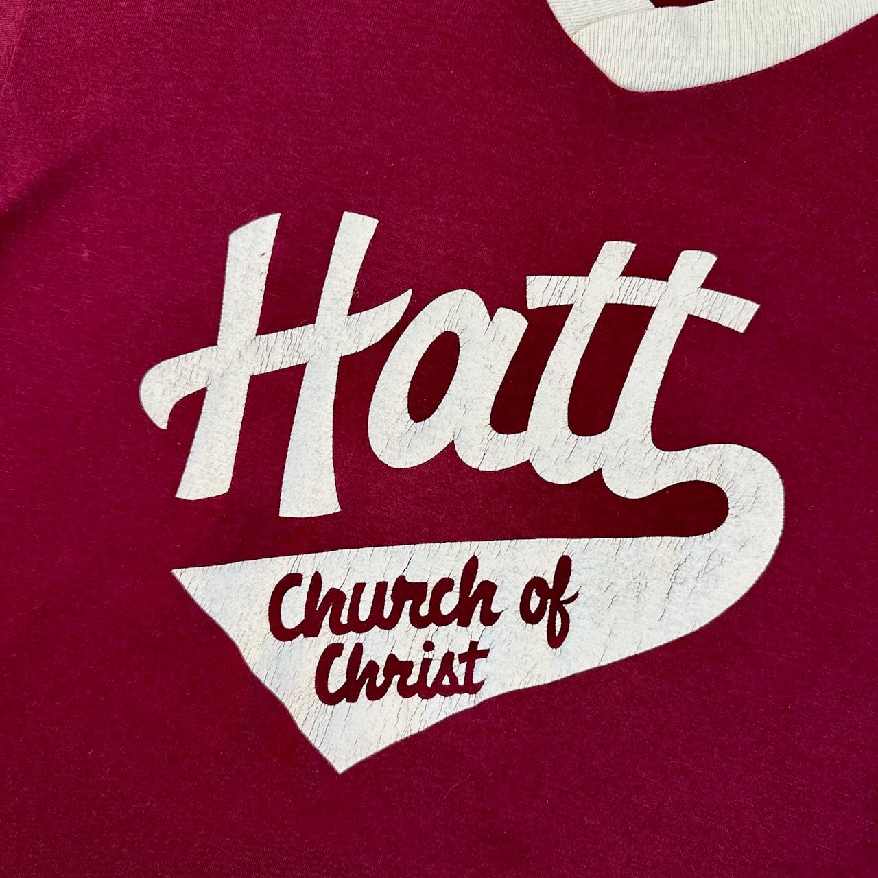 70s〜80s USA製 sportswear フットボールT サイズ：L Hatt リンガーT V