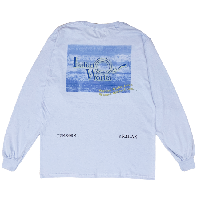 "SENA" L/S Tee L.BLUE