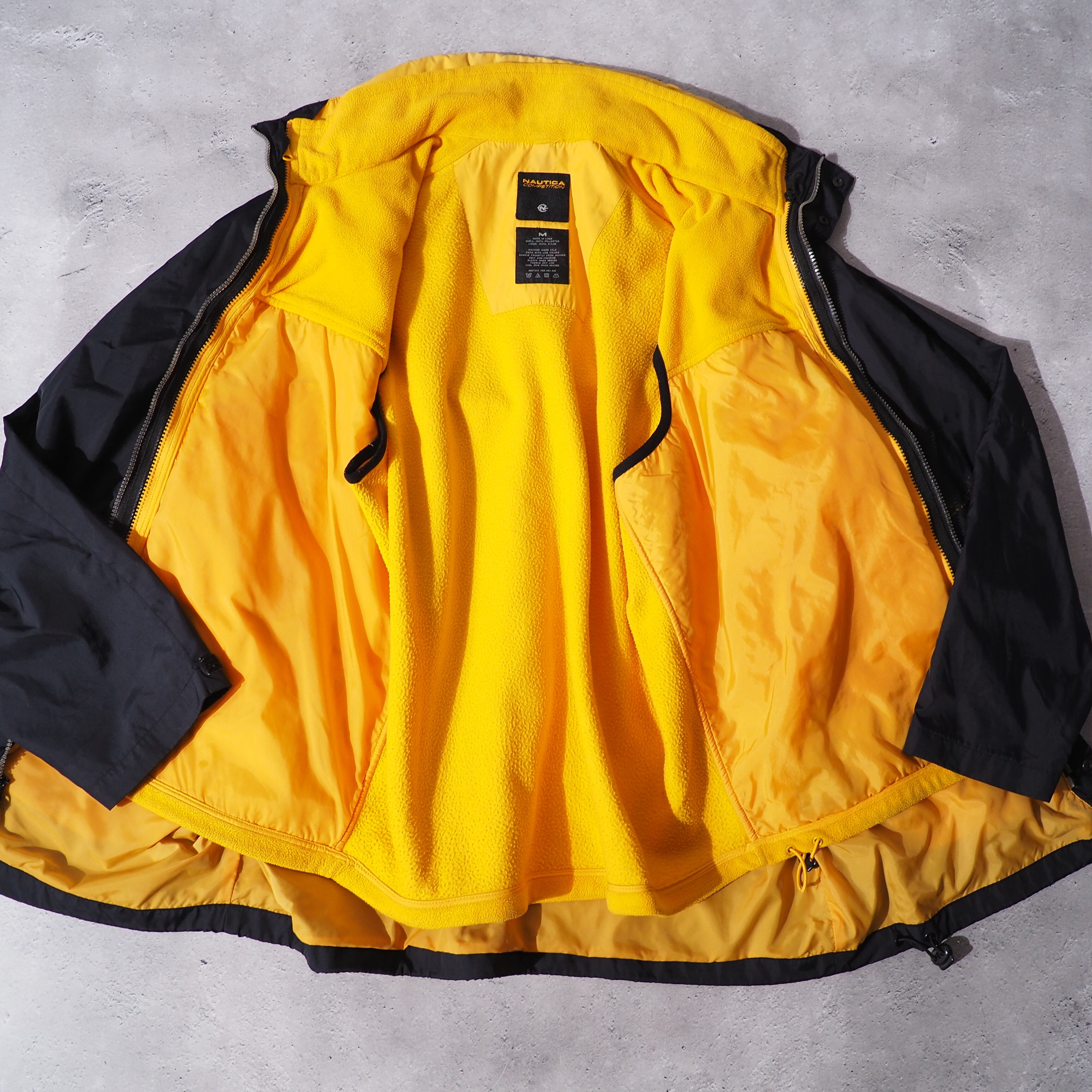 1990s ” NAUTICA competition ” Diagonal zip Technical High neck 2 - way jacket