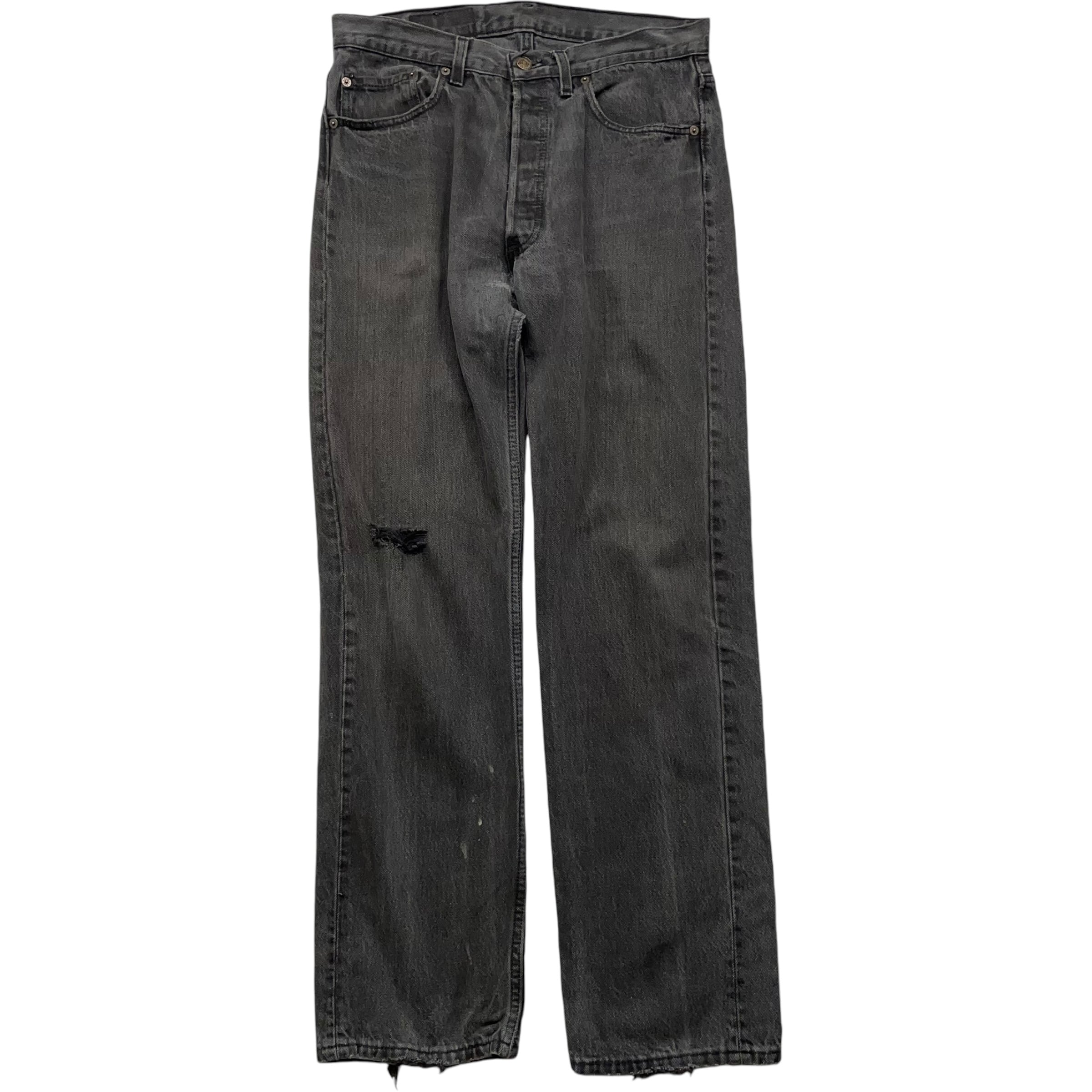 《実寸W31L30》 Levi's リーバイス 501 ブラックデニム USA製 90年代 vintage no.4935