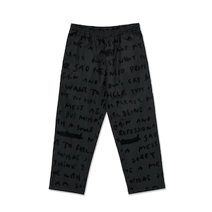 POLAR SKATE CO.  SAD NOTES SURF PANTS GRAPHITE