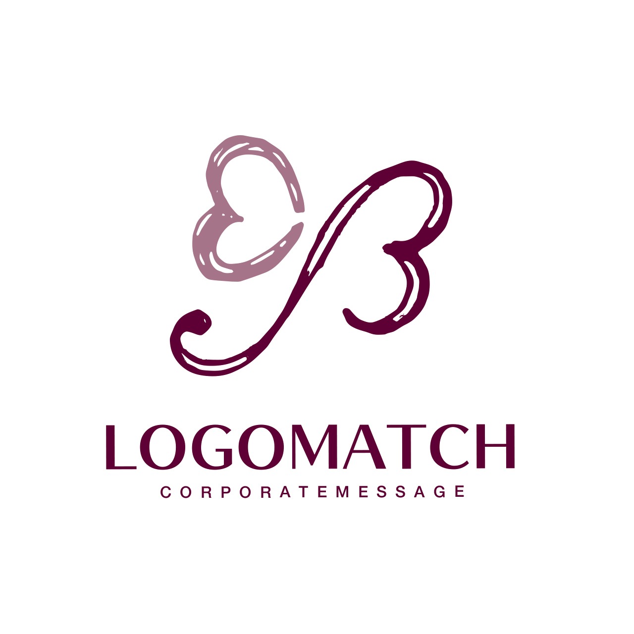 軽やかに舞う蝶のBのロゴ