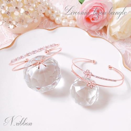 《 zirconia bijou bangle 》