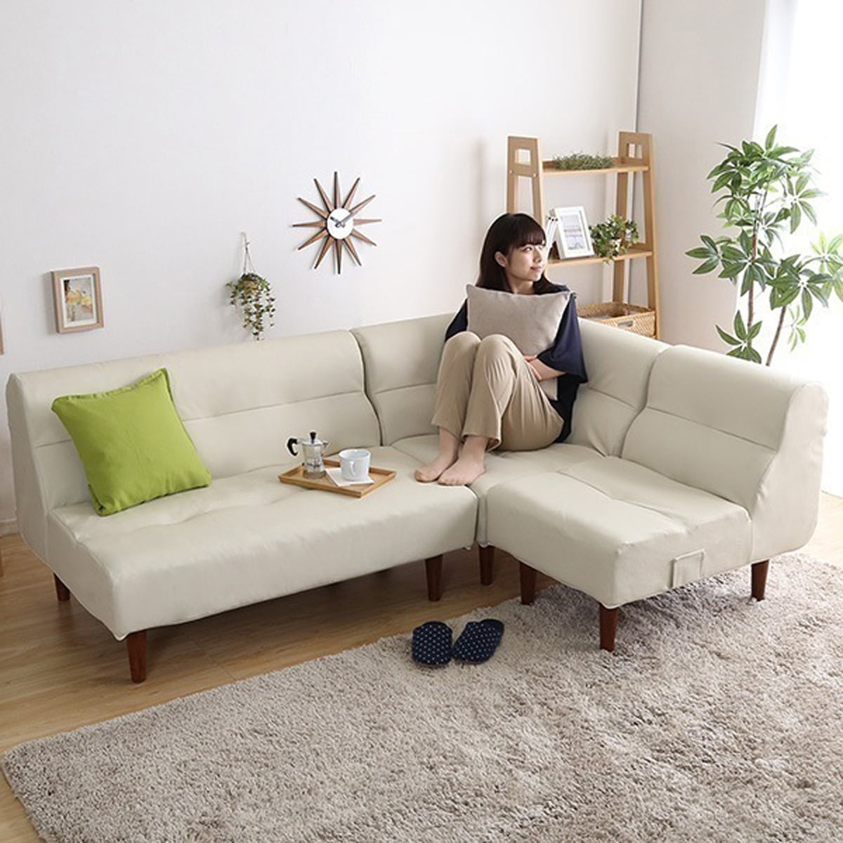 PVCレザー リビングダイニング ソファSHUNgiTE - シュンガイト シリーズ 3点セット