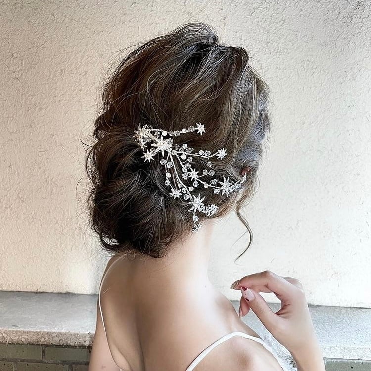 高品質♡お星様ビジューのダブルスターのヘアゴム♡