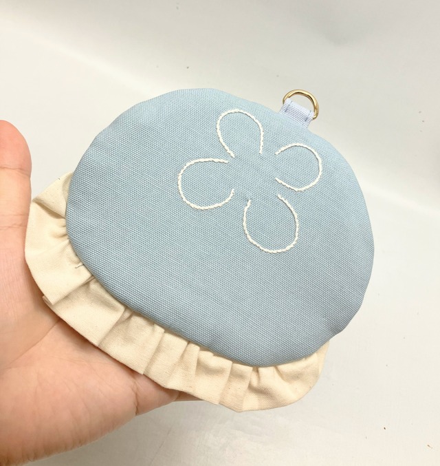ミズクラゲ　パスケース　カードケース｜とりさん工房ーかわいいハンドメイドポーチ