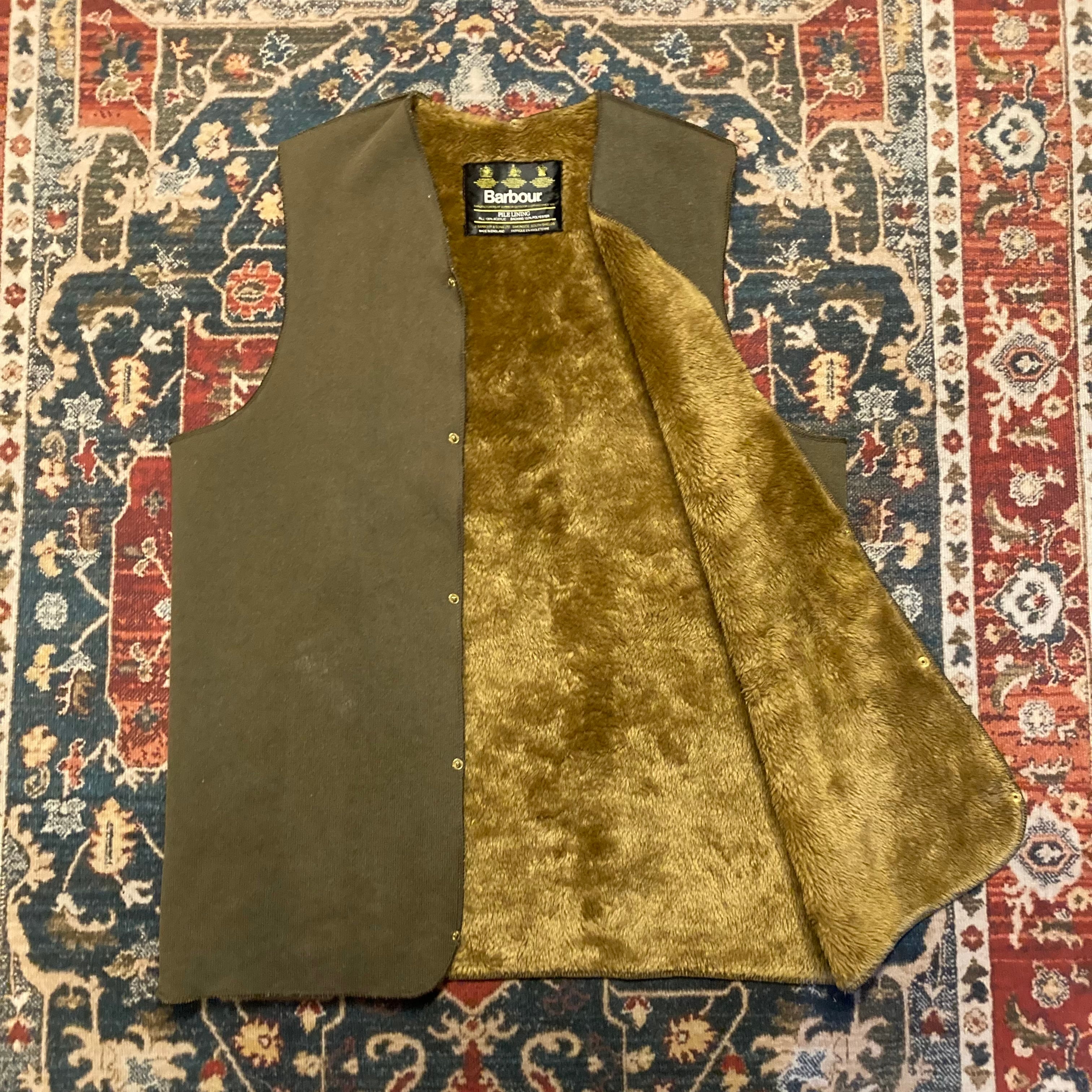 古着 70~80年代 バブアー Barbour 1ワラント 節約 パイルライナー