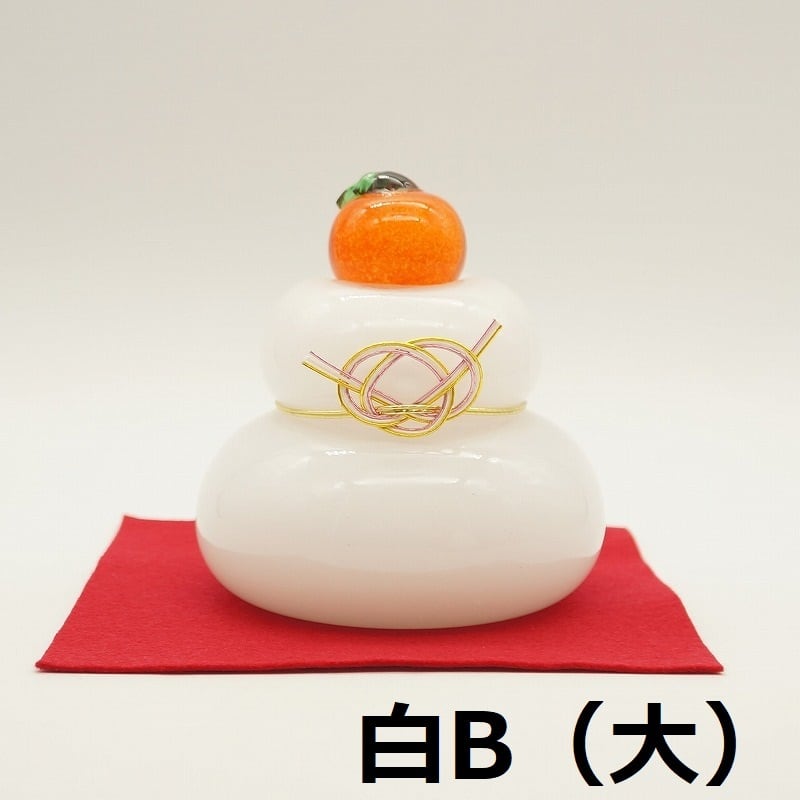 鏡もち（大）【琉球ガラス工房 雫】 | 沖縄の工芸品 うぃーりきさん