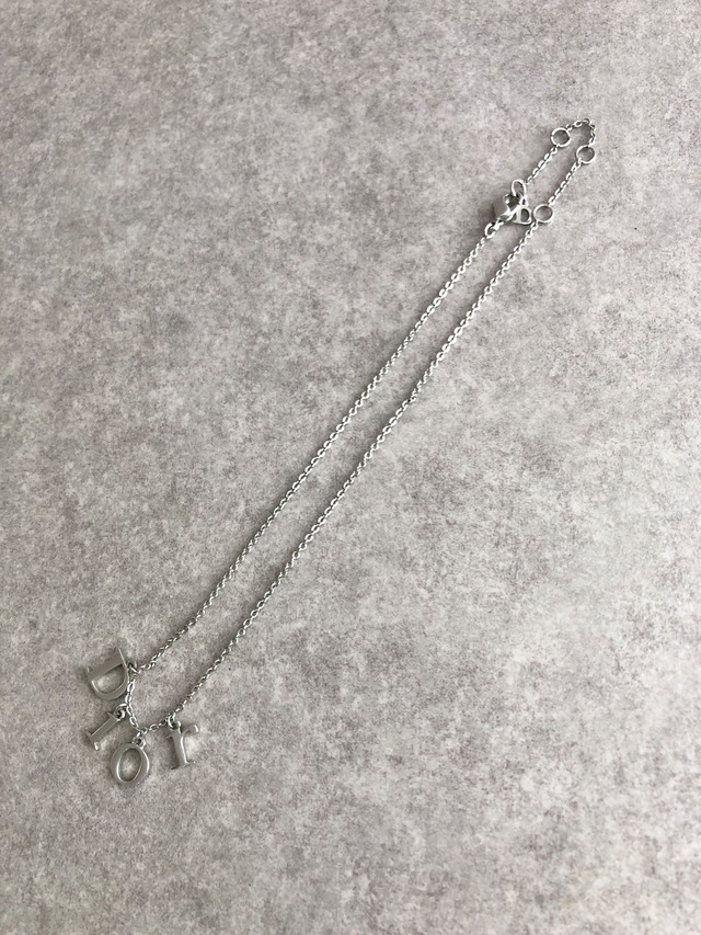 Christian Dior クリスチャン ディオール ネックレス シルバー ロゴチャーム vintage ヴィンテージ オールド mbwcef