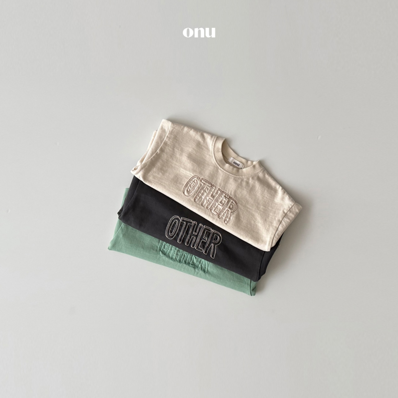 ONU 26/SS Stitch Embroidery T-Shirt