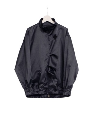 雨に濡れた石畳のようなブルゾン | BL-33096_BLACK