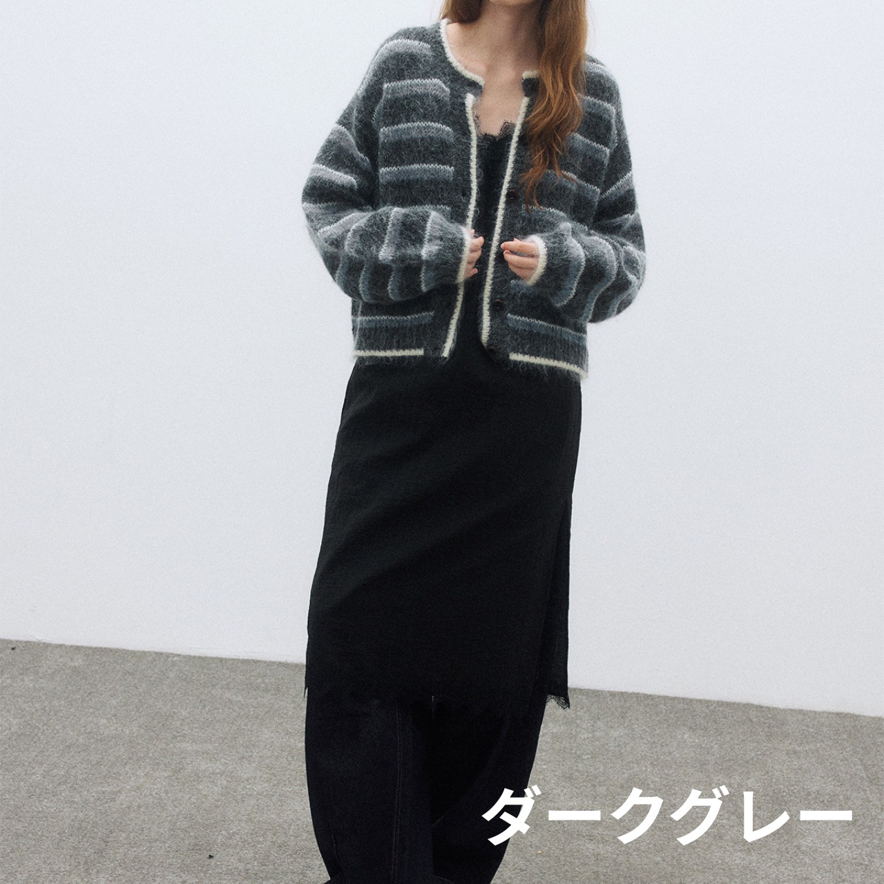 Loose Silhouette Knit Cardigan T3516