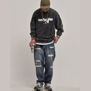 クラッシュリペア・デニムパンツ N3571