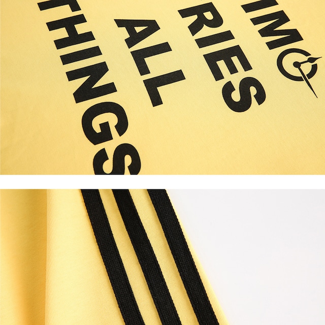 alphabetic yellow long tee　英字イエローロングティー　J0278