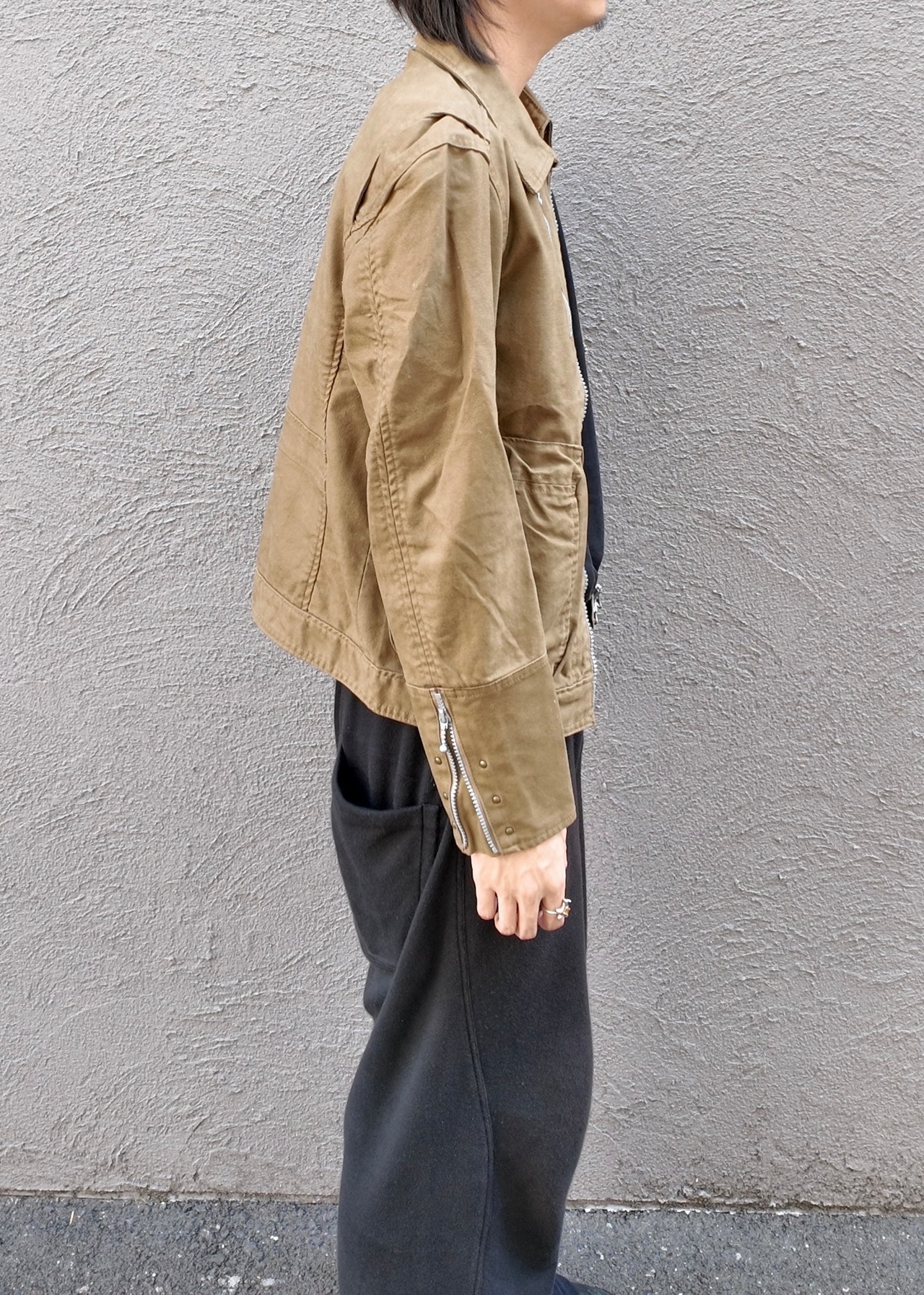 【albe】zip detail field jacket