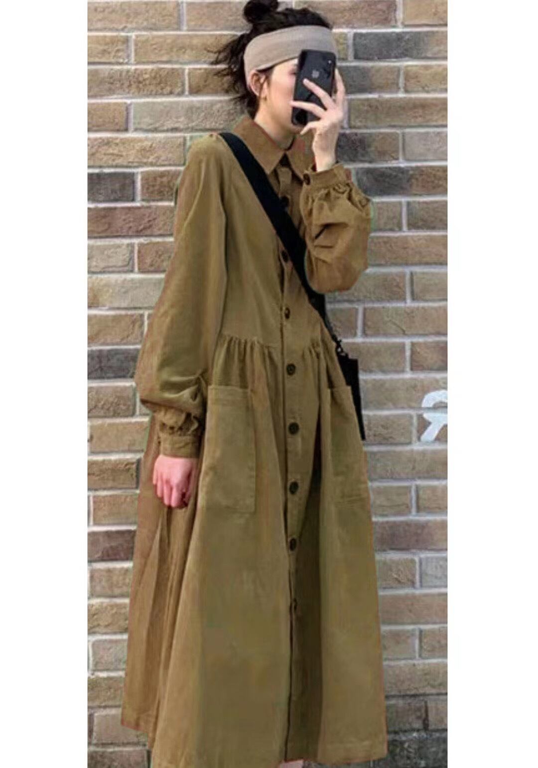 レギュラーカラーワンピース