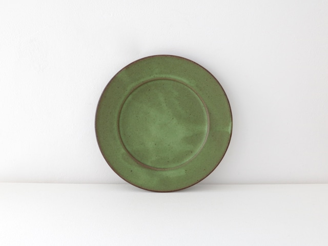 菅谷太良 洋皿(5寸) グリーン