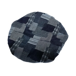 UNFINISHED ジャガードパッチワーク風ベレー帽2023059