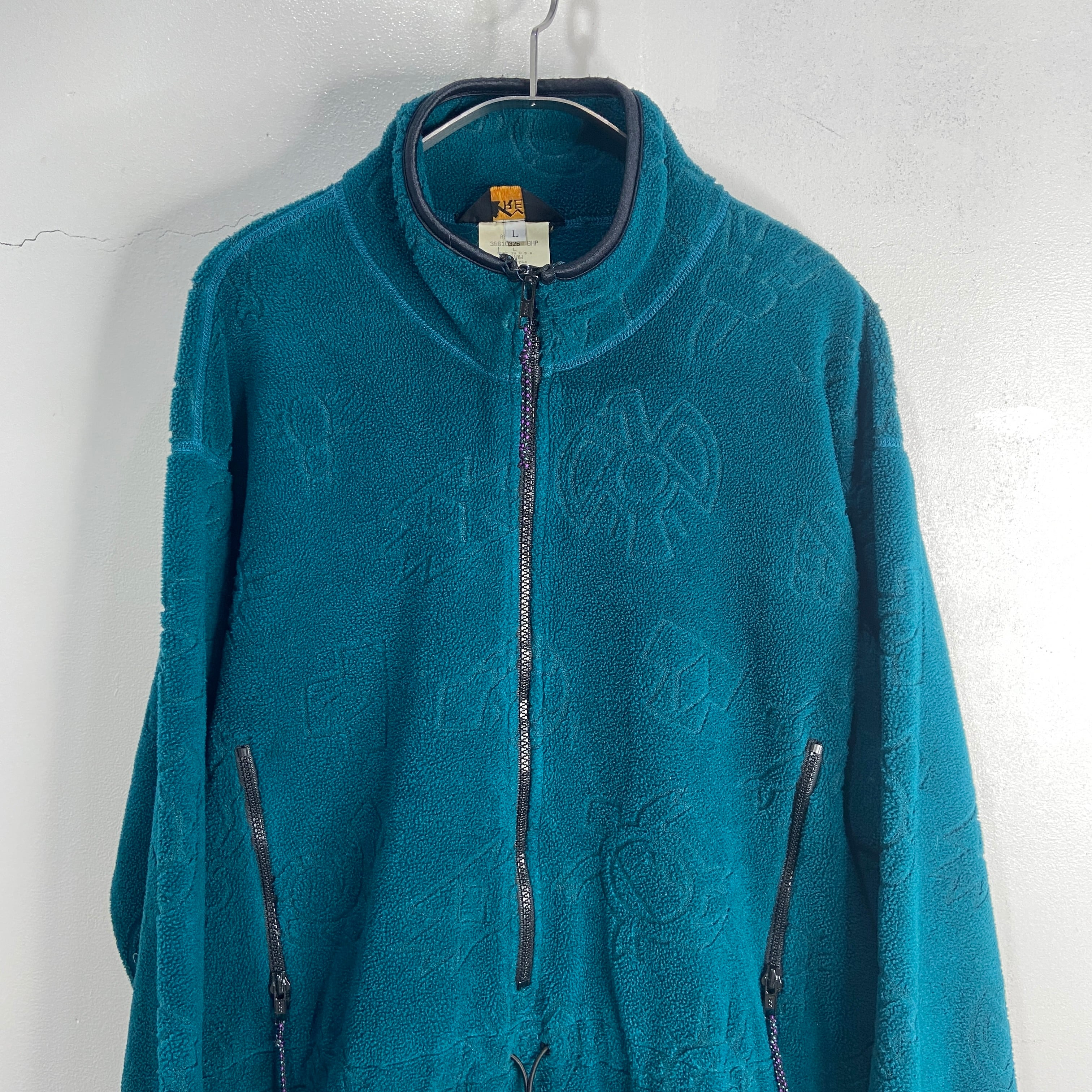 90s REI ハーフジップフリースプルオーバー ネイティブ ナスカの地上絵