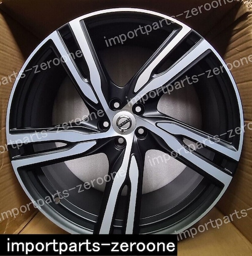 22インチ ボルボ XC90 Rデザイン合金ホイールダイヤモンドカット & ブラックマット 31406715 1本 - SGA-1070