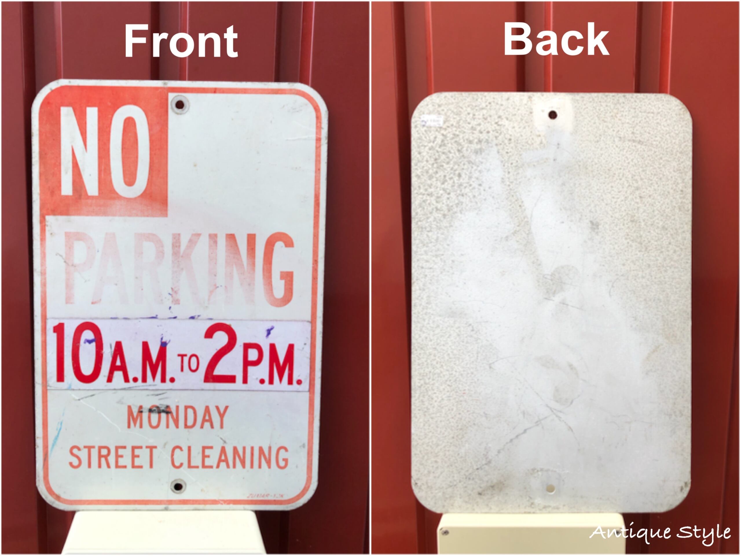 NO PARKING アメリカ ヴィンテージ 駐車禁止 ロードサイン 看板