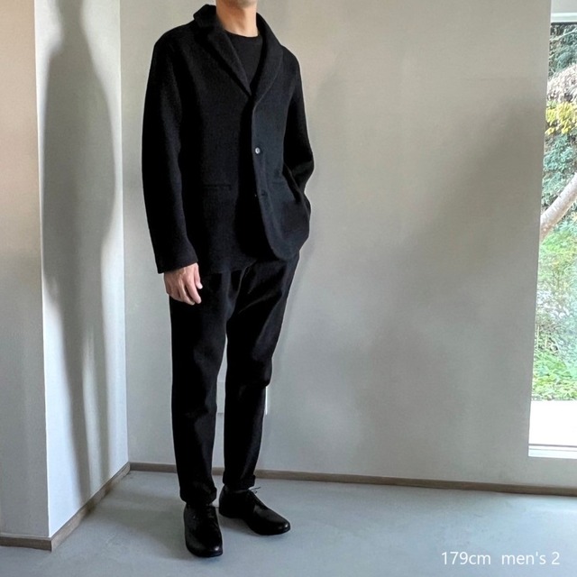 [men's] press wool jacket   プレスウールジャケット　 evam eva