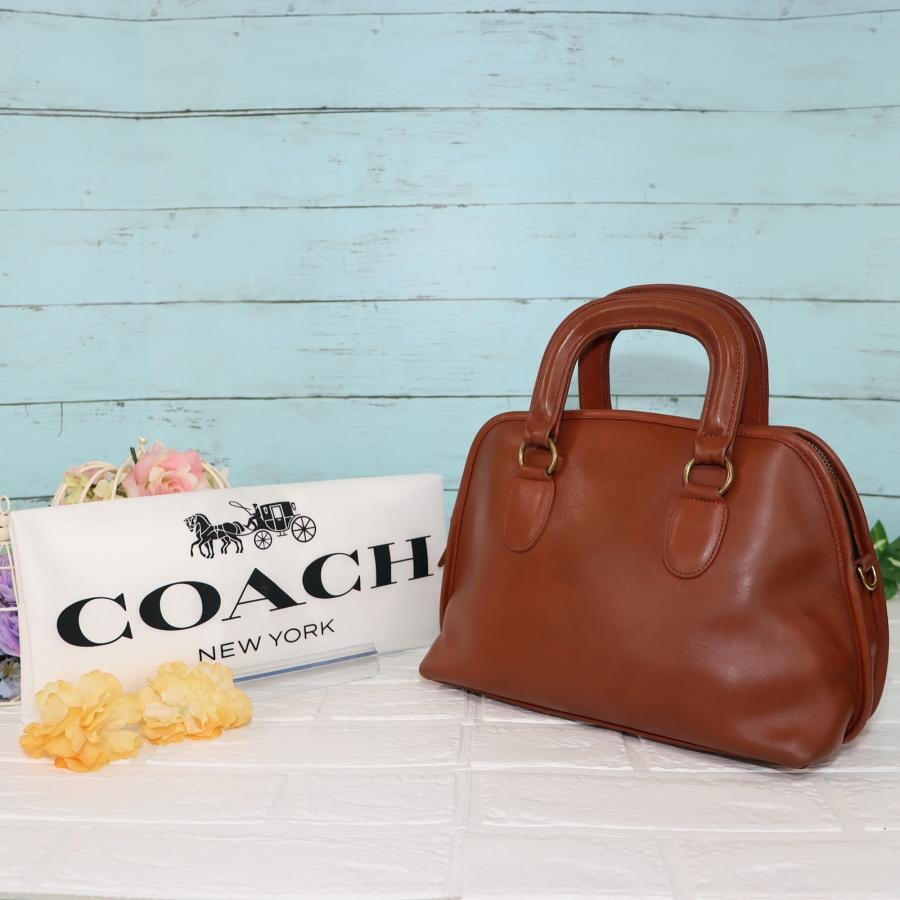 OLD COACH レザーショルダーバッグ 2Way ブラウン オールドコーチ