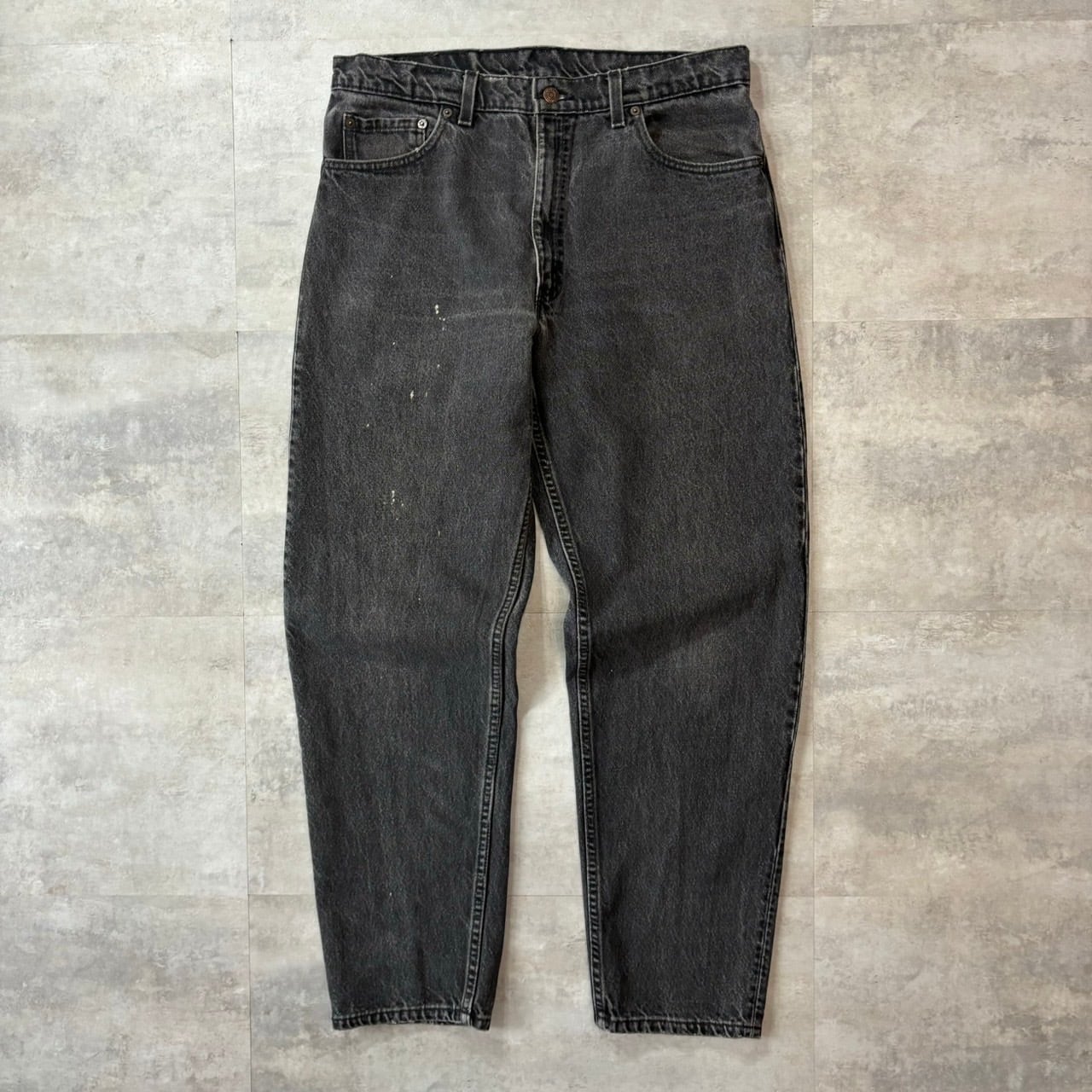 《実寸w34l28》levis 550 90s usa製 ブラックデニム バギー No.1300