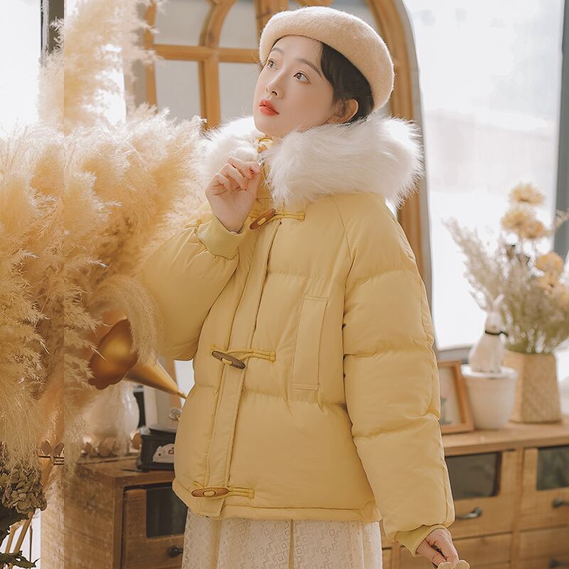 ウィンタージャケット バックルファーカラーコート 冬物 萌量不足64849130104