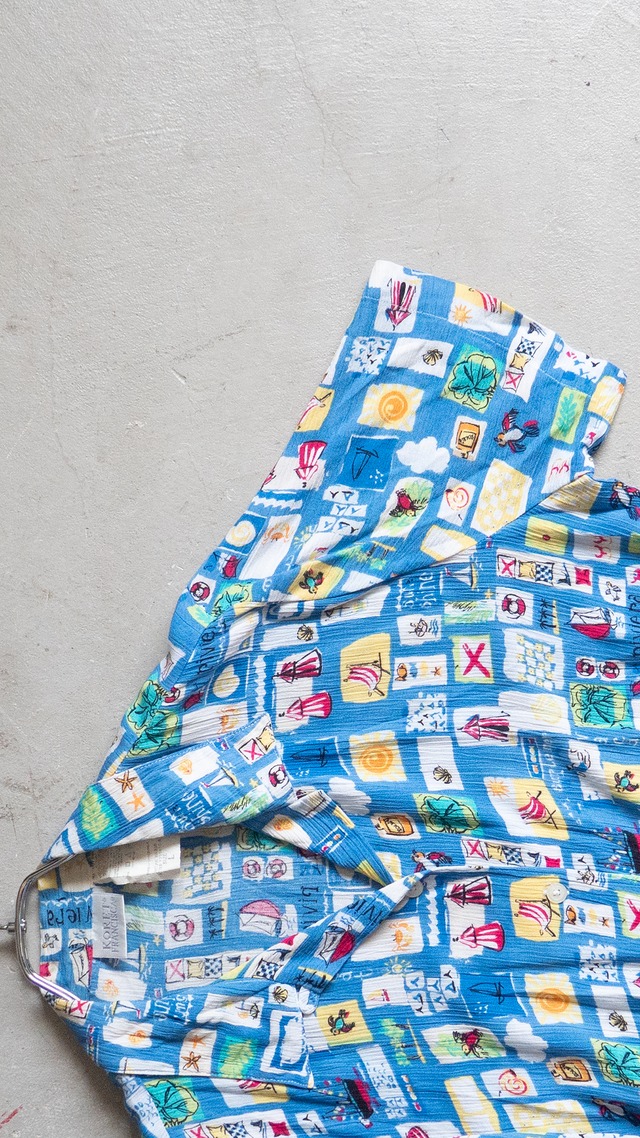 "KORET FRANCISCA" 1990s Rayon shirt