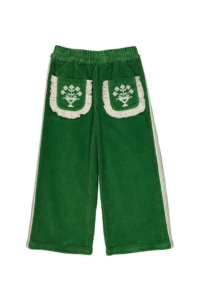 【26AW】hello Simone(ハローシモーヌ)Mouna pants Mint(3y/4y/6y/8y)パンツ グリーン