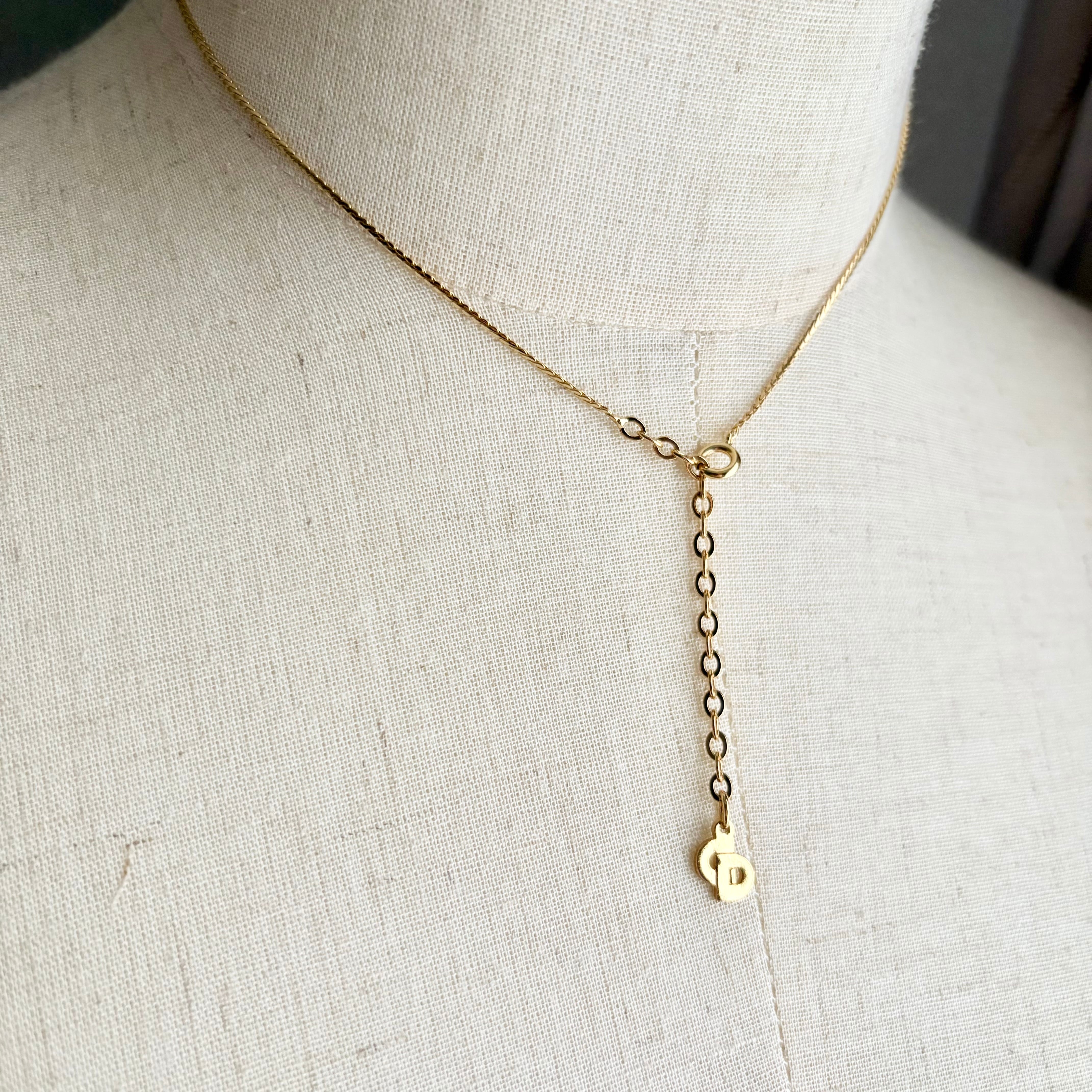 Christian Dior vintage gold necklace クリスチャン ディオール