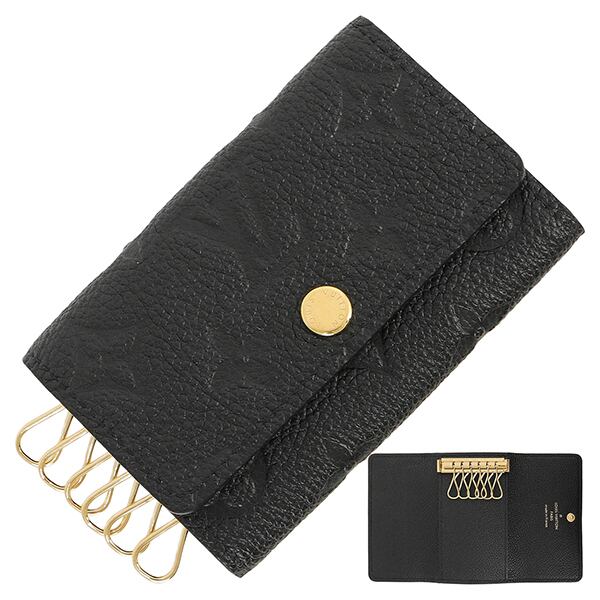 New LOUIS VUITTON ルイヴィトン キーケース ミュルティクレ 6 モノグラム アンプラント ブラック 6連キーケース 新品