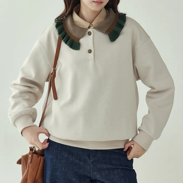 フリルカラープルオーバー F3845