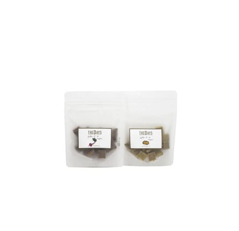 【THE DAYS】四角いボーロ ヴィーガンドッグトリーツ オートミール&かぼちゃ かぼちゃ