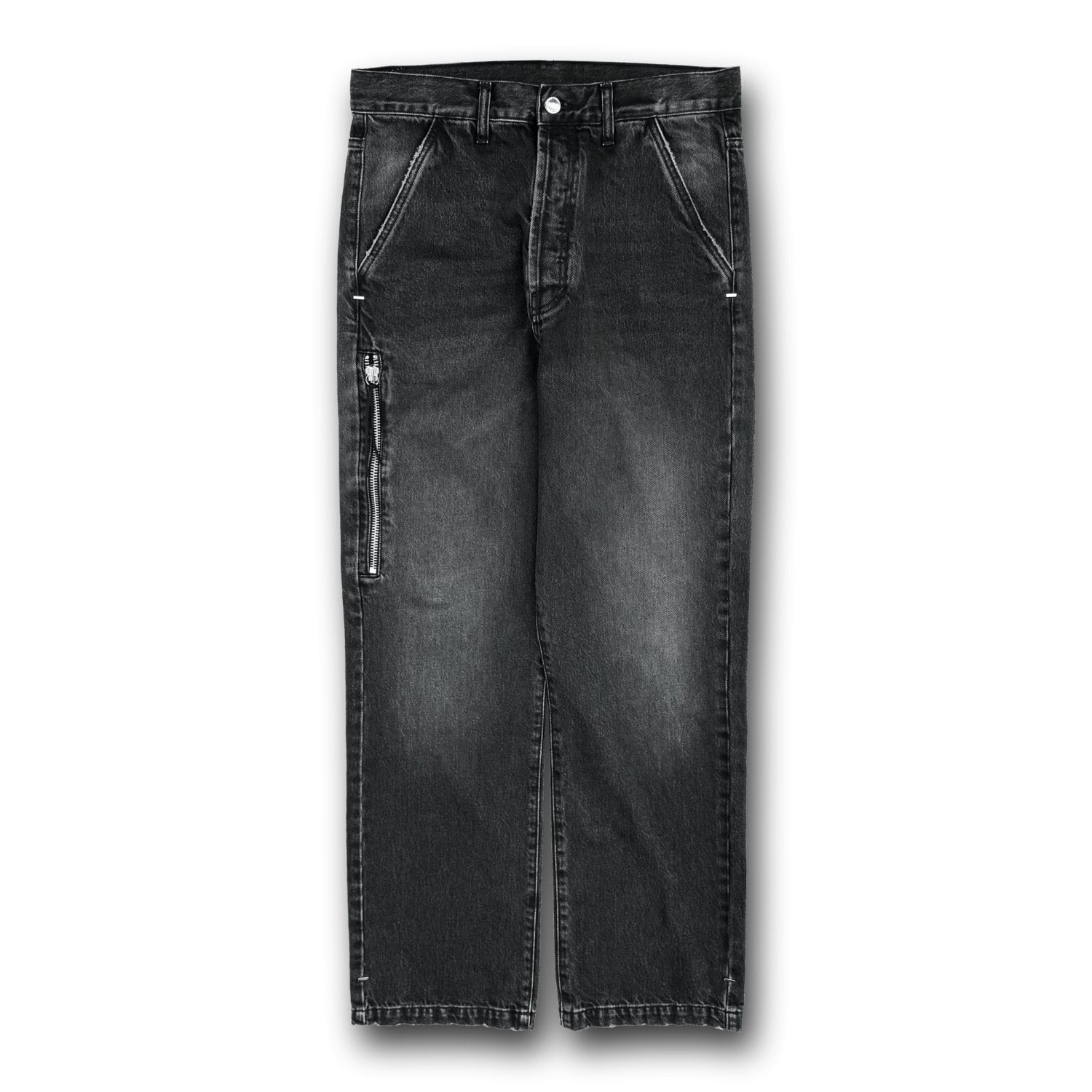 ASKYURSELF / CROSS POCKET PHRASE JEANS | HOLICK