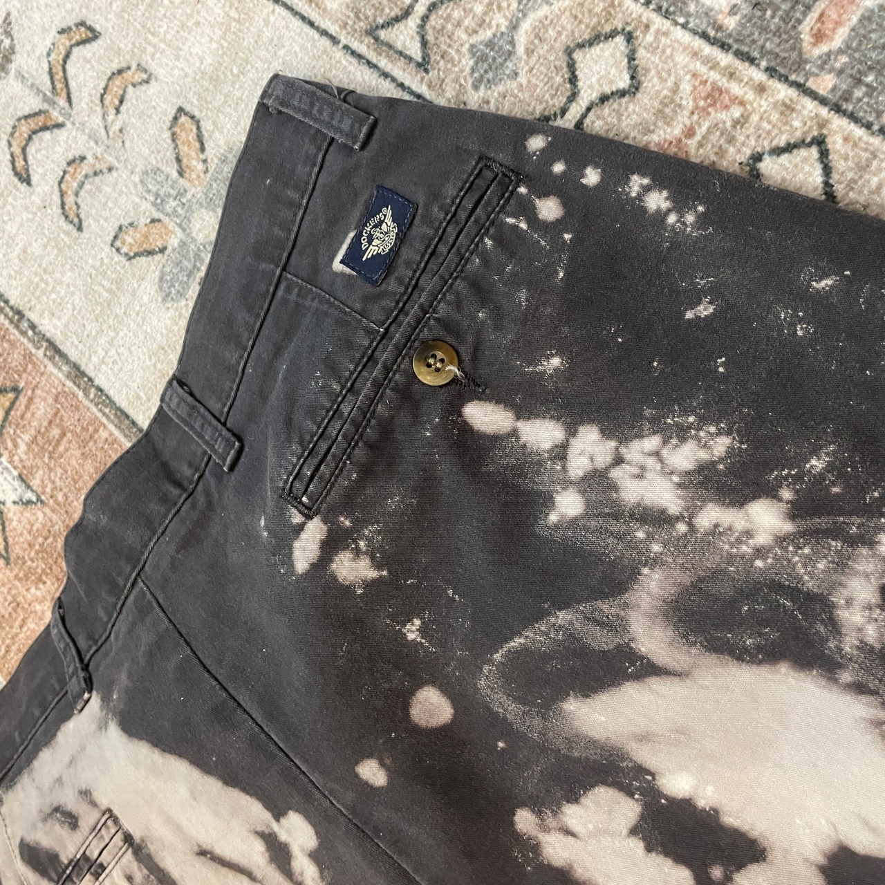 90s / DOCKERS / BLEACHING CAMOUFLAGE CHINO / ALTERED